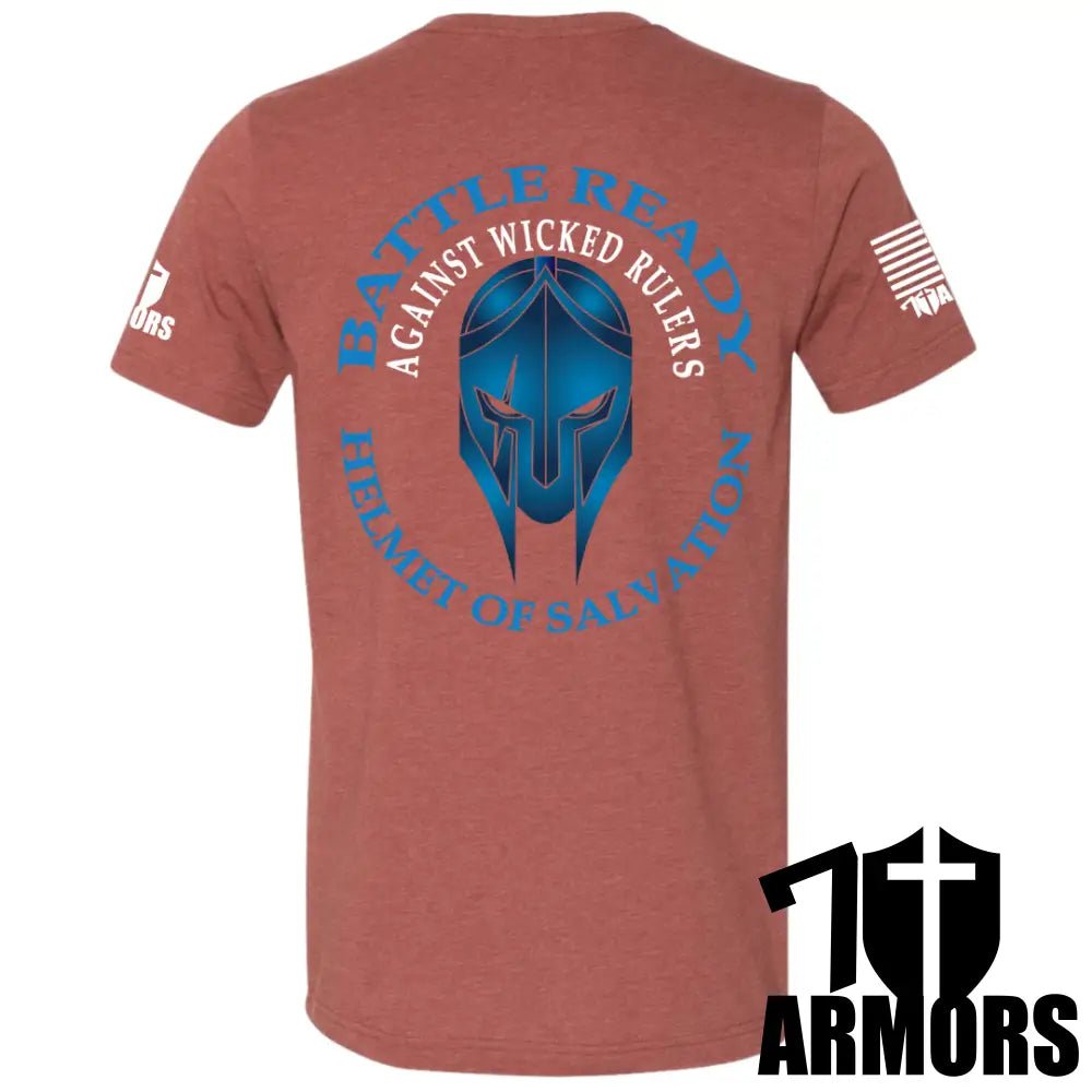 HELMET OF SALVATION T - SHIRT - Glorious Grounds