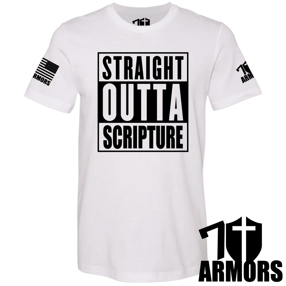 STRAIGHT OUTTA SCRIPTURE T - SHIRT - Glorious Grounds