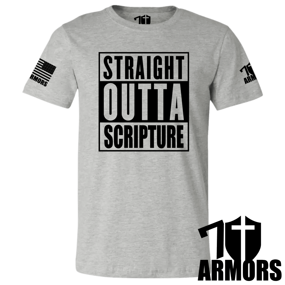 STRAIGHT OUTTA SCRIPTURE T - SHIRT - Glorious Grounds