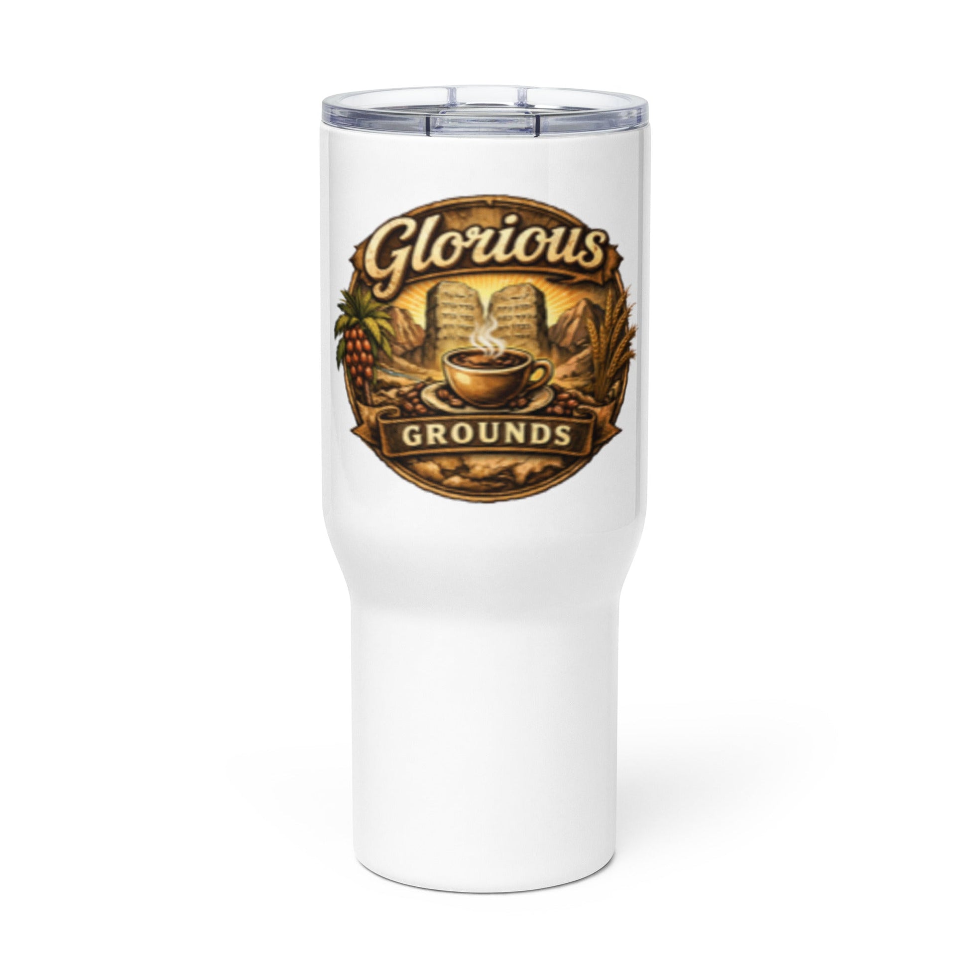 Travel mug with a handle - Glorious Grounds
