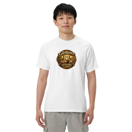 Unisex garment - dyed heavyweight t-shirt - Glorious Grounds