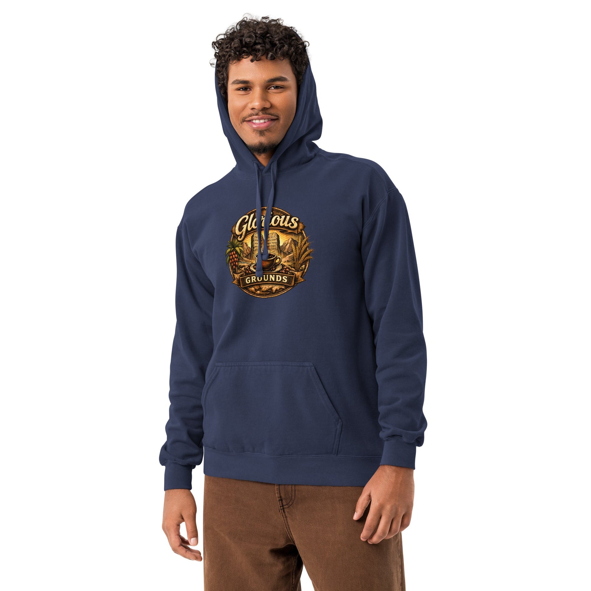 Unisex garment - dyed hoodie - Glorious Grounds