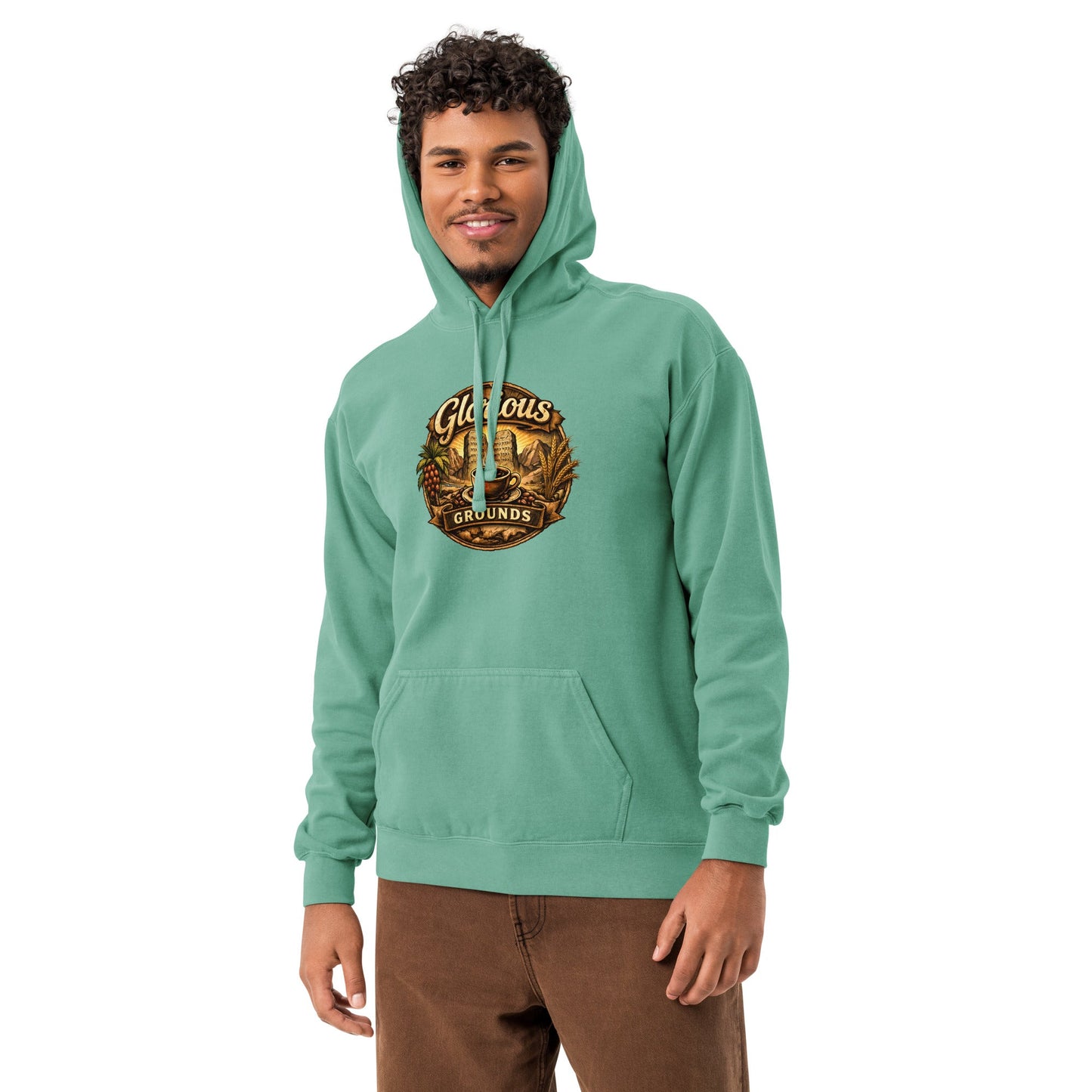 Unisex garment - dyed hoodie - Glorious Grounds