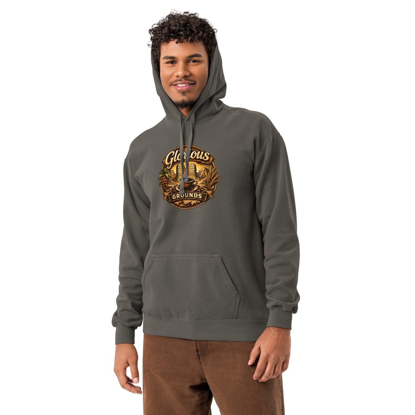 Unisex garment - dyed hoodie - Glorious Grounds