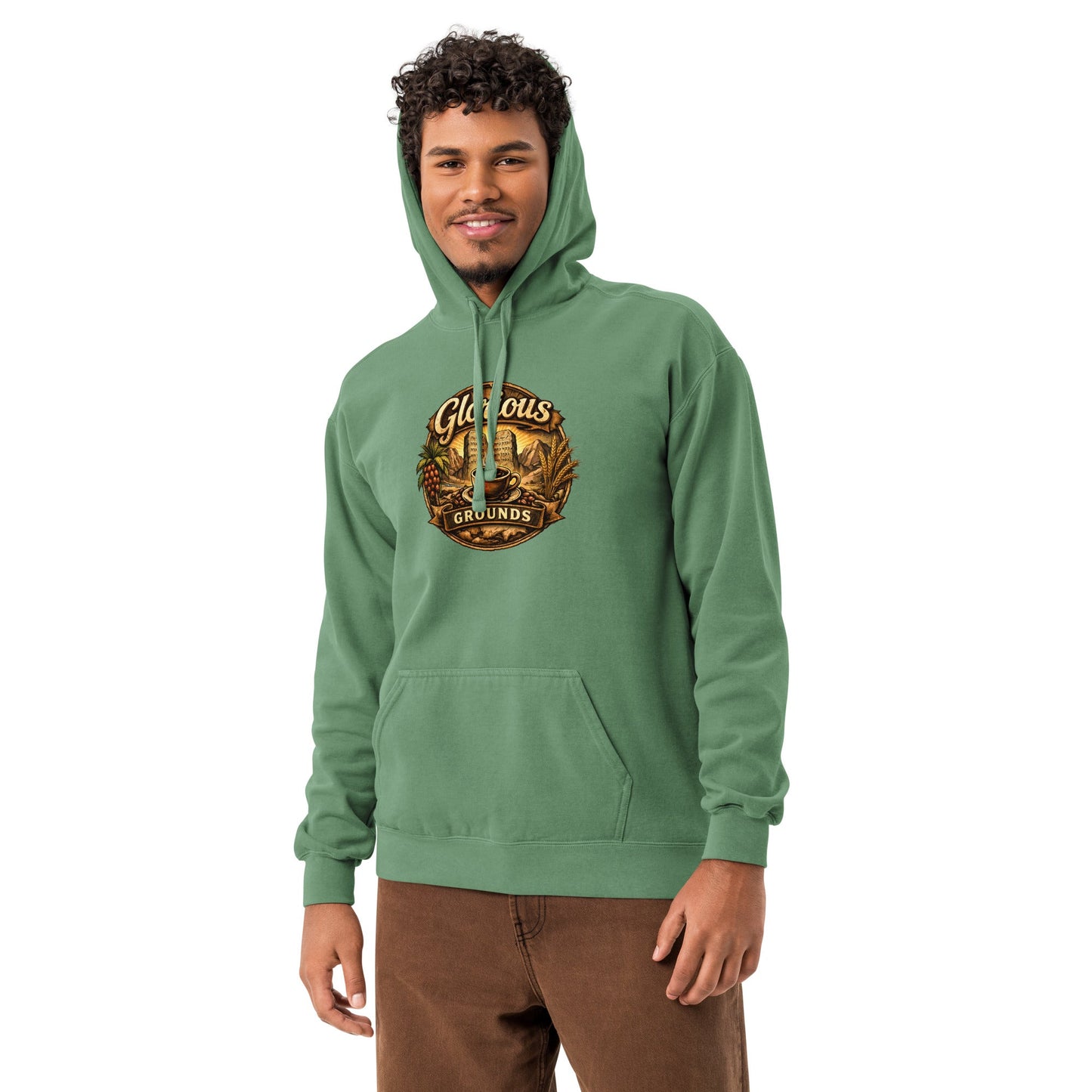 Unisex garment - dyed hoodie - Glorious Grounds