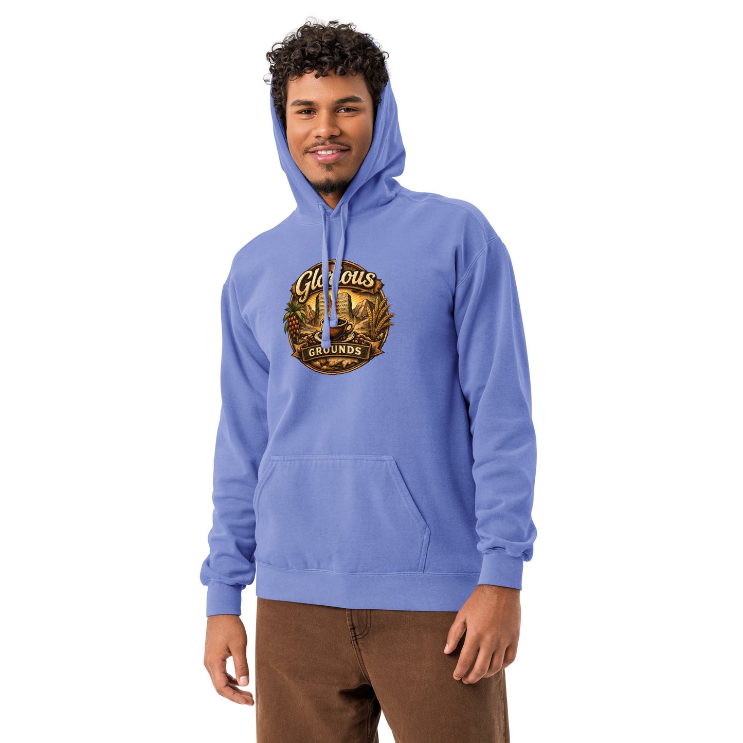 Unisex garment - dyed hoodie - Glorious Grounds