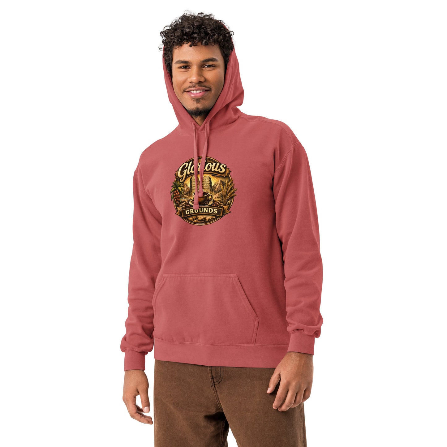 Unisex garment - dyed hoodie - Glorious Grounds